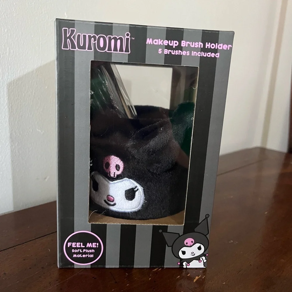 Kuromi Makeup Brush Holder with Brushes